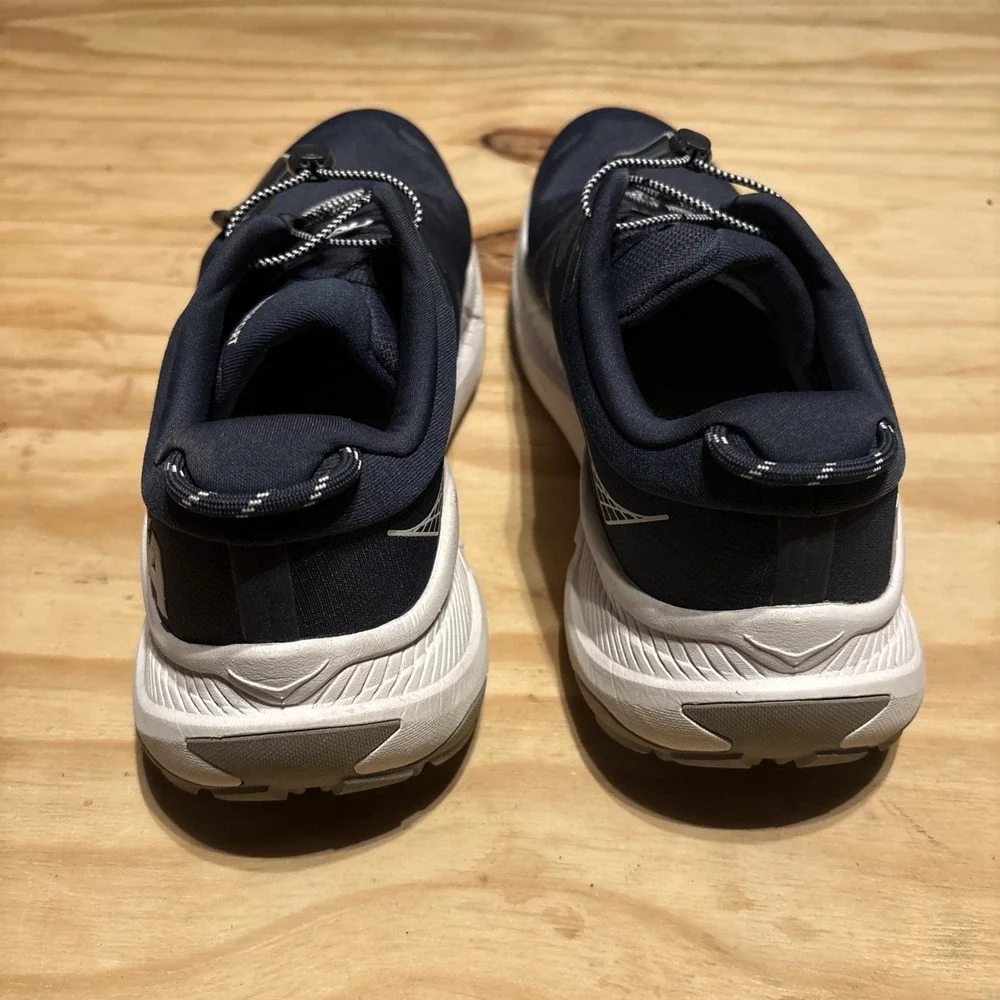 Size 13D - HOKA Transport Vibram Hiking Walking Shoes Mens Navy 1123153 VYN